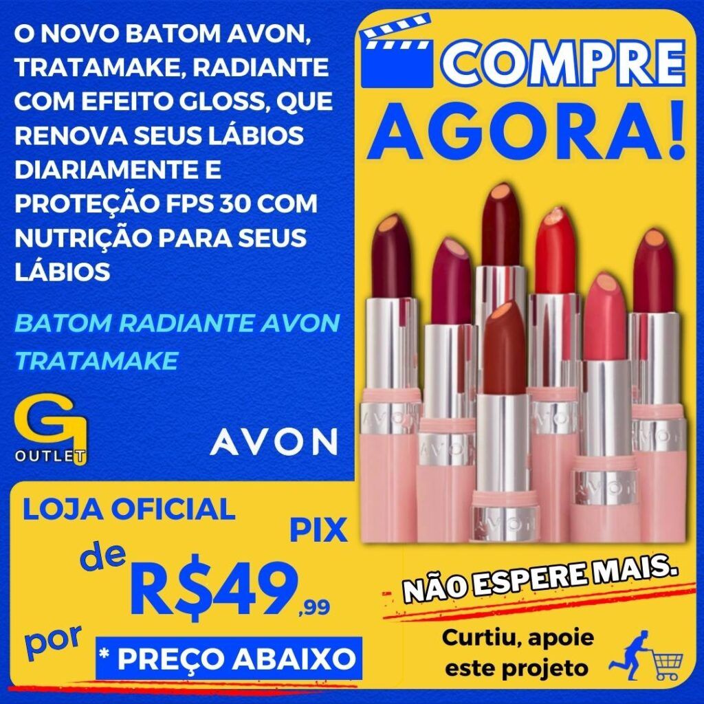 Batom Radiante Avon Tratamake