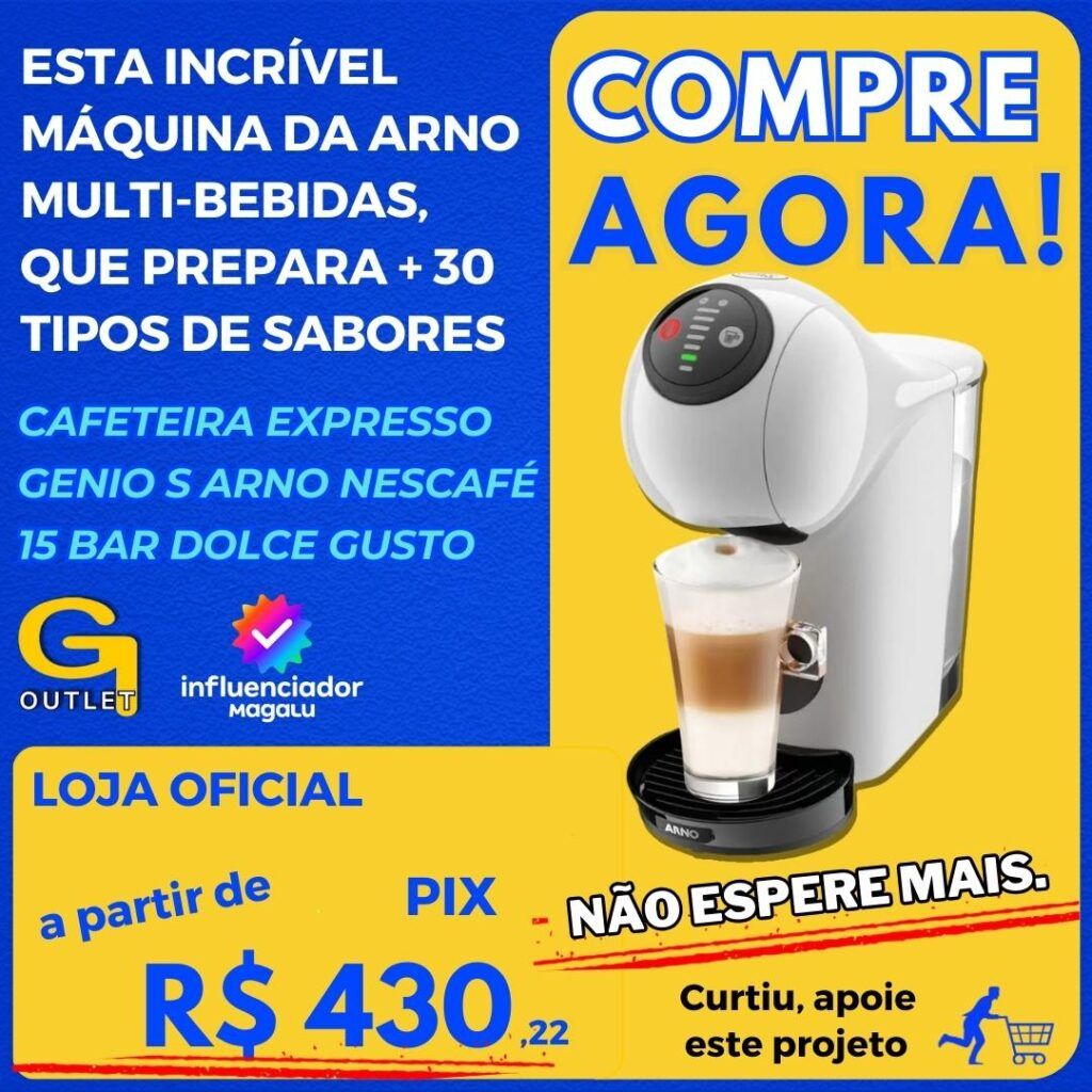 Cafeteira Expresso Arno Nescafé Dolce Gusto Genio S Basic de Cápsula 15 Bar Branco