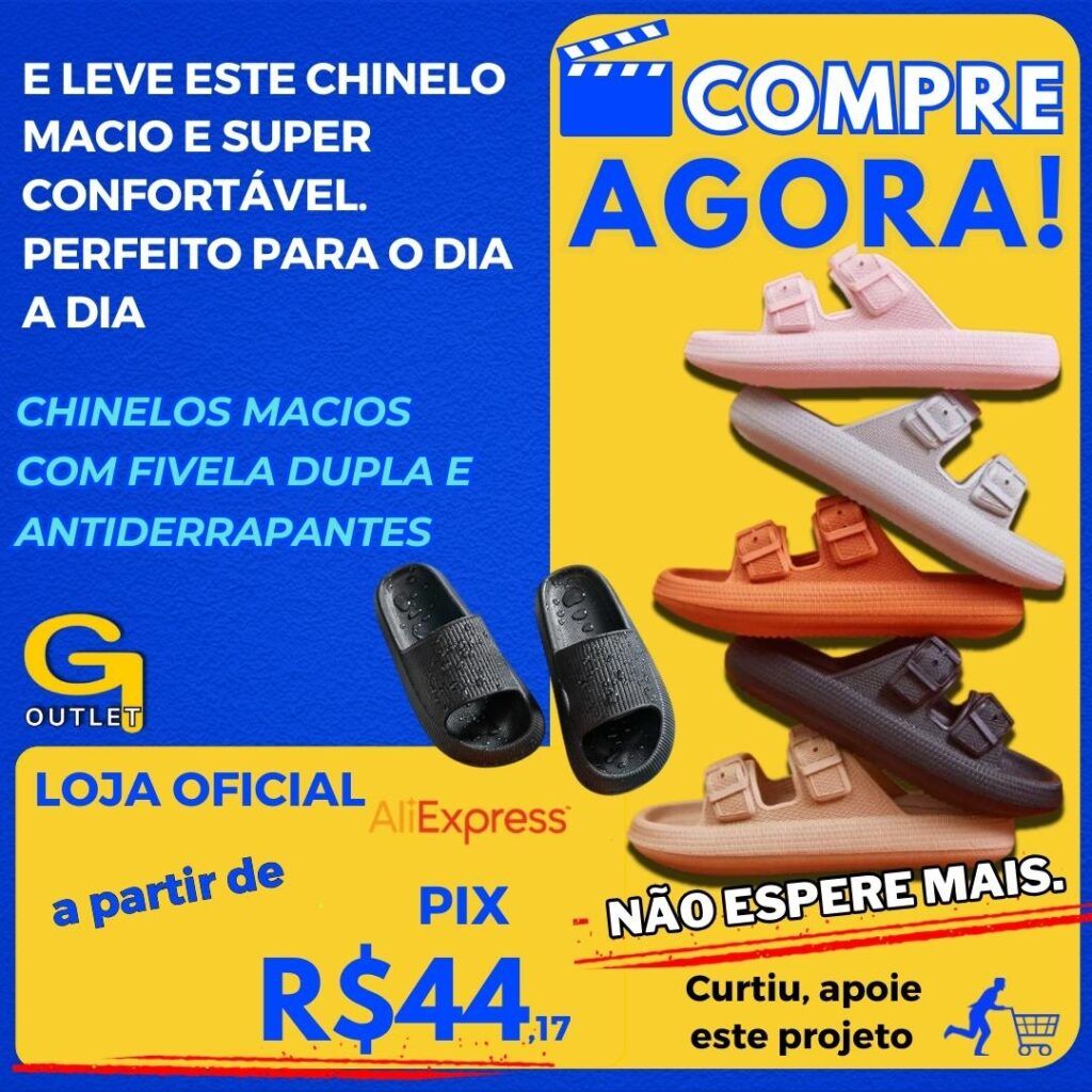 Chinelos macios com fivela dupla e antiderrapantes