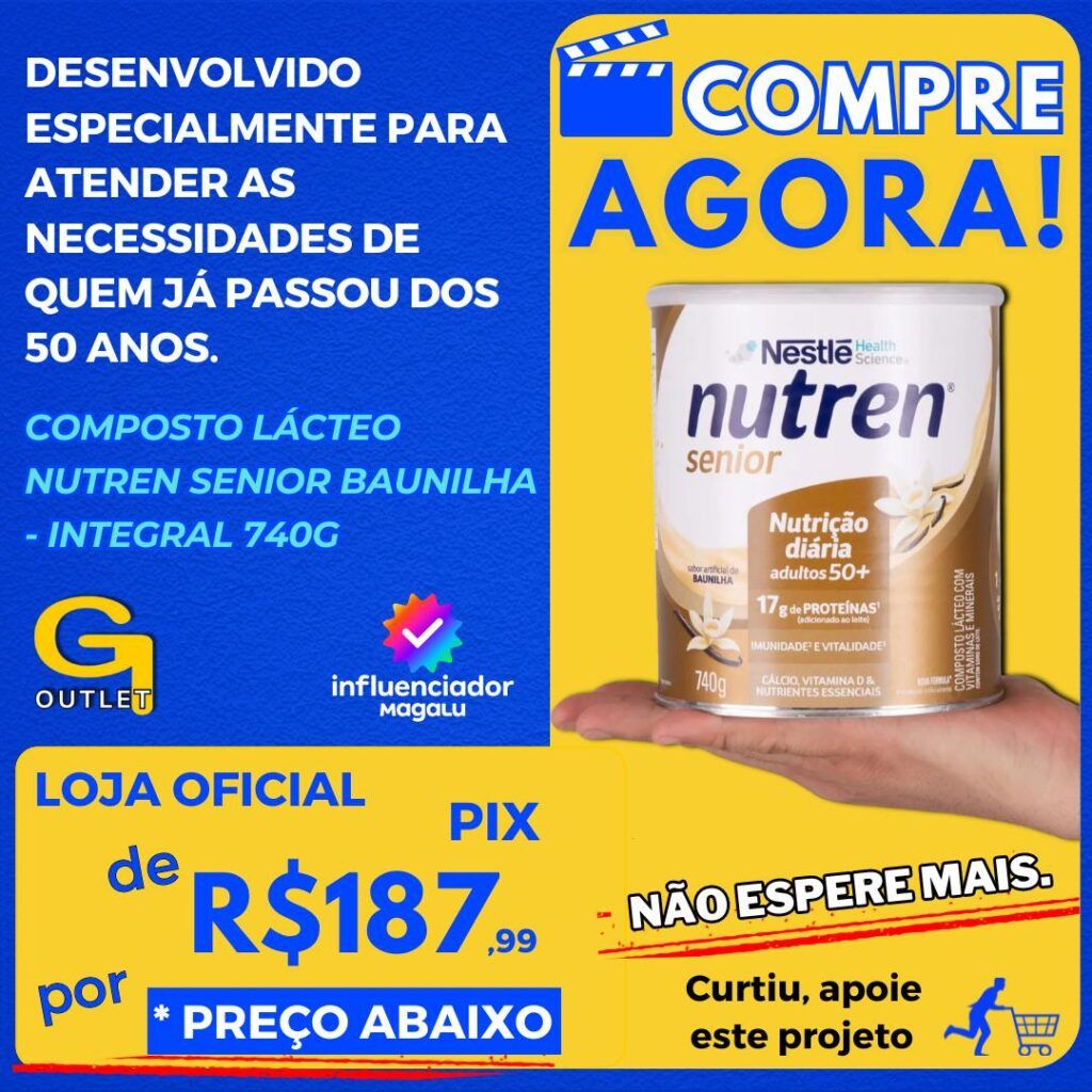 Composto Lácteo Nutren Senior Baunilha - Integral 740g