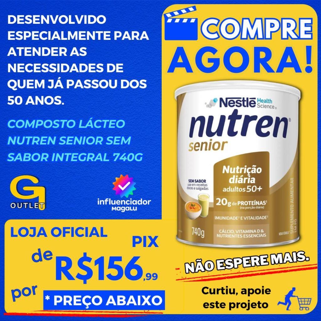 Composto Lácteo Nutren Senior Sem Sabor Integral 740g