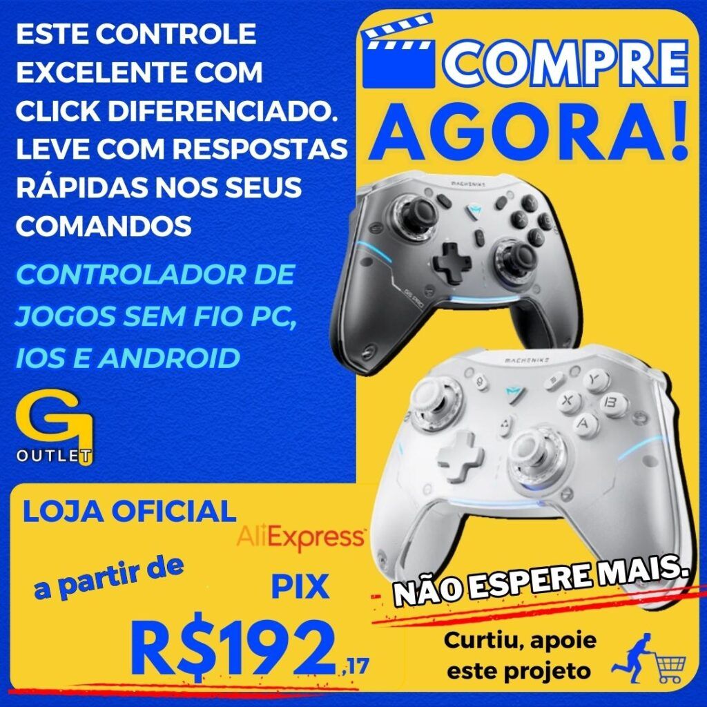 Controlador De Jogos Sem Fio PC, IOS E ANDROID