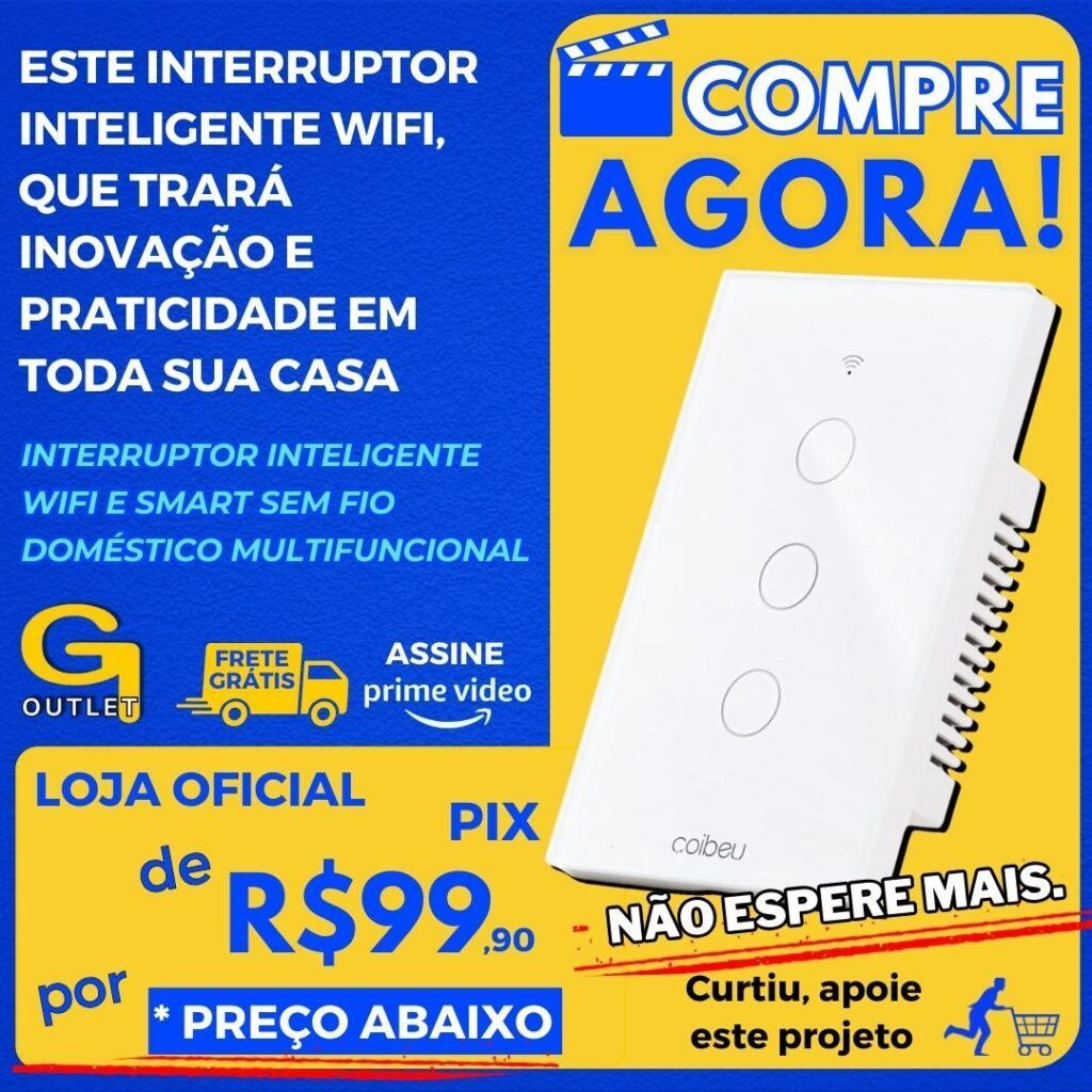 Interruptor Inteligente WiFi, Interruptor Smart Sem Fio Doméstico Multifuncional, Controle Remoto de Eletrodomésticos Por Celulares, Interruptor Cronometrado, 3 botões(MB303 com neu