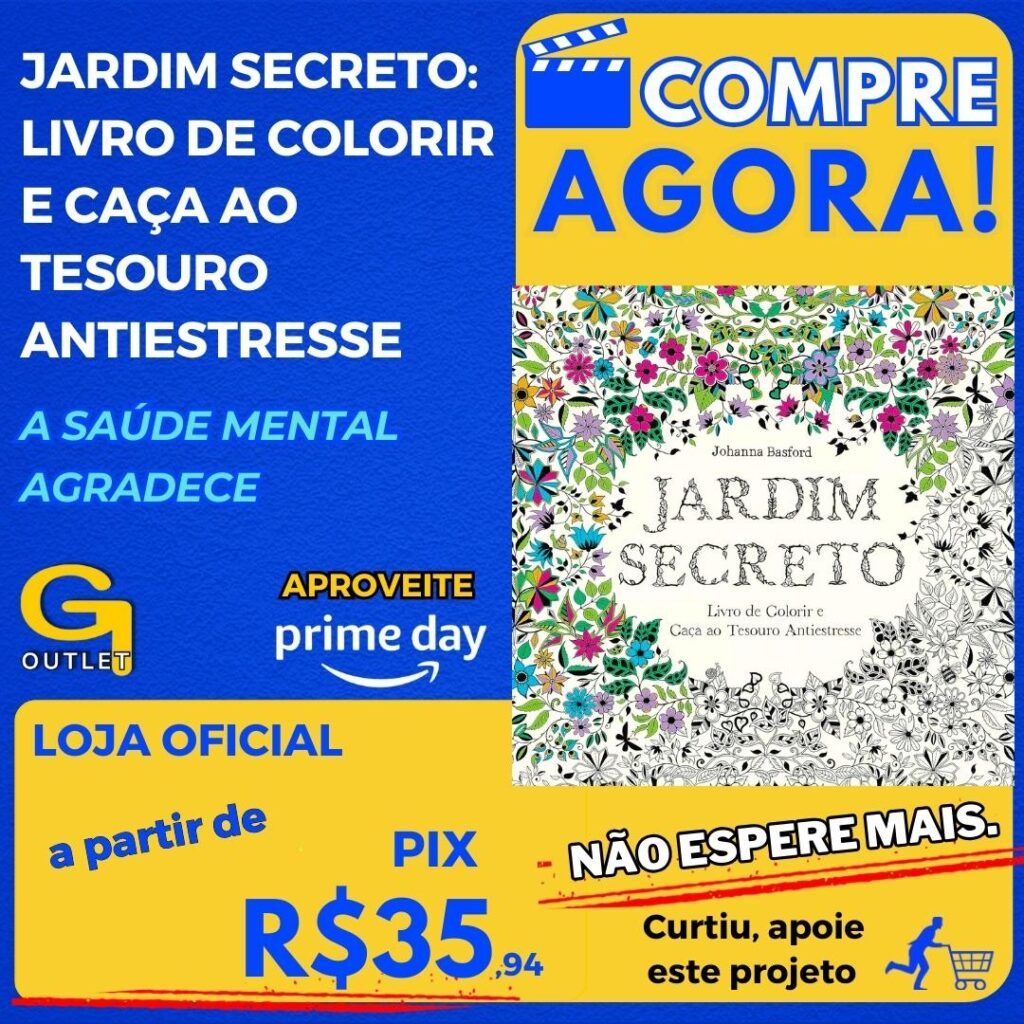 Jardim secreto Livro de colorir e caça ao tesouro antiestresse