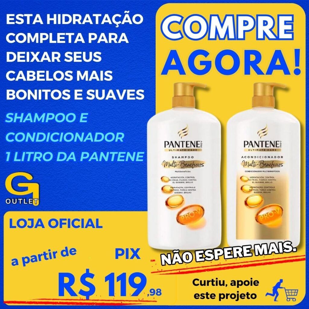 Kit Shampoo e Condicionador Pantene Ultimate Care Multibenefícios 1 Litro