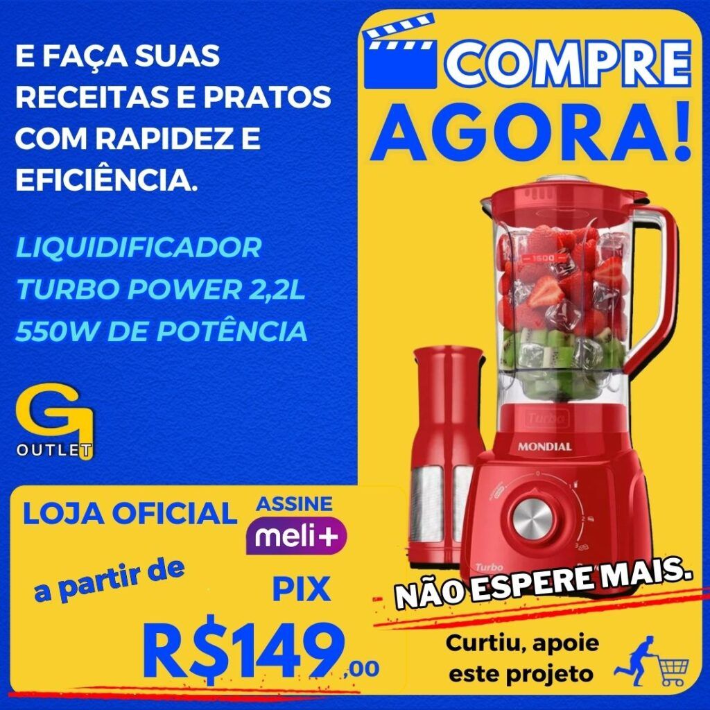 Liquidificador Mondial L-99 500w 2,2l C Jarra San Pt - 110v