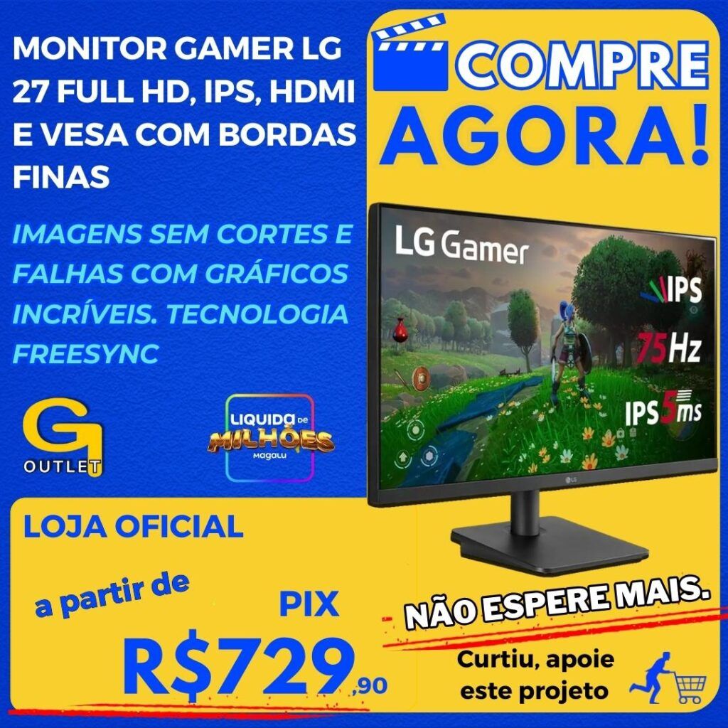 Monitor Gamer LG 27 Full HD