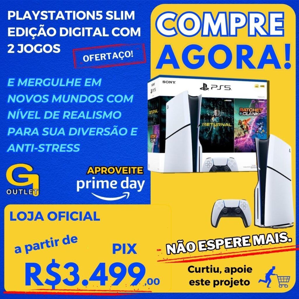 Playstation 5 Slin com dois jogos Sony