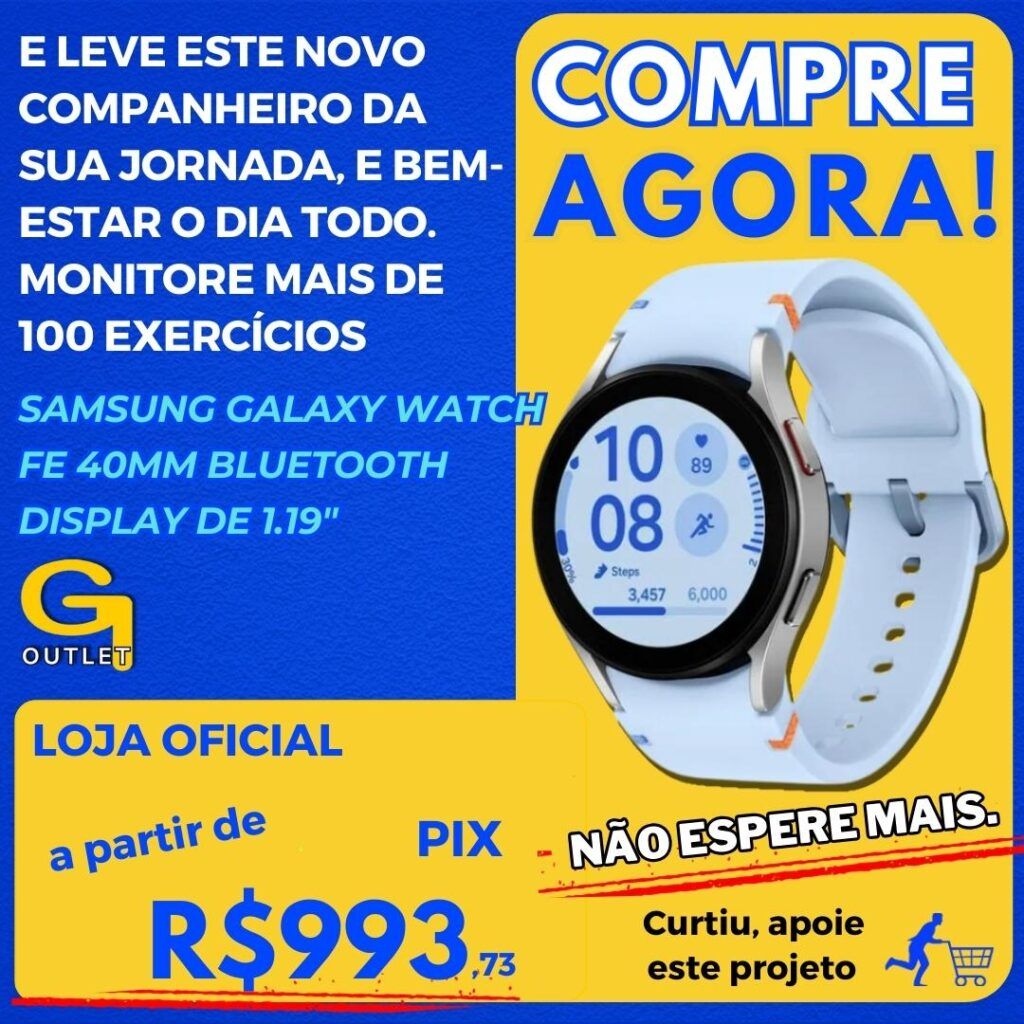 Samsung Galaxy Watch FE 40mm Bluetooth Display de 1.19