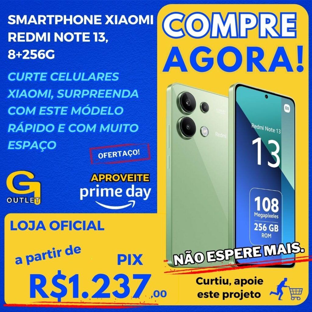 Smartphone Xiaomi Redmi Note 13, 8+256G modelo 23129RA5FL, verde