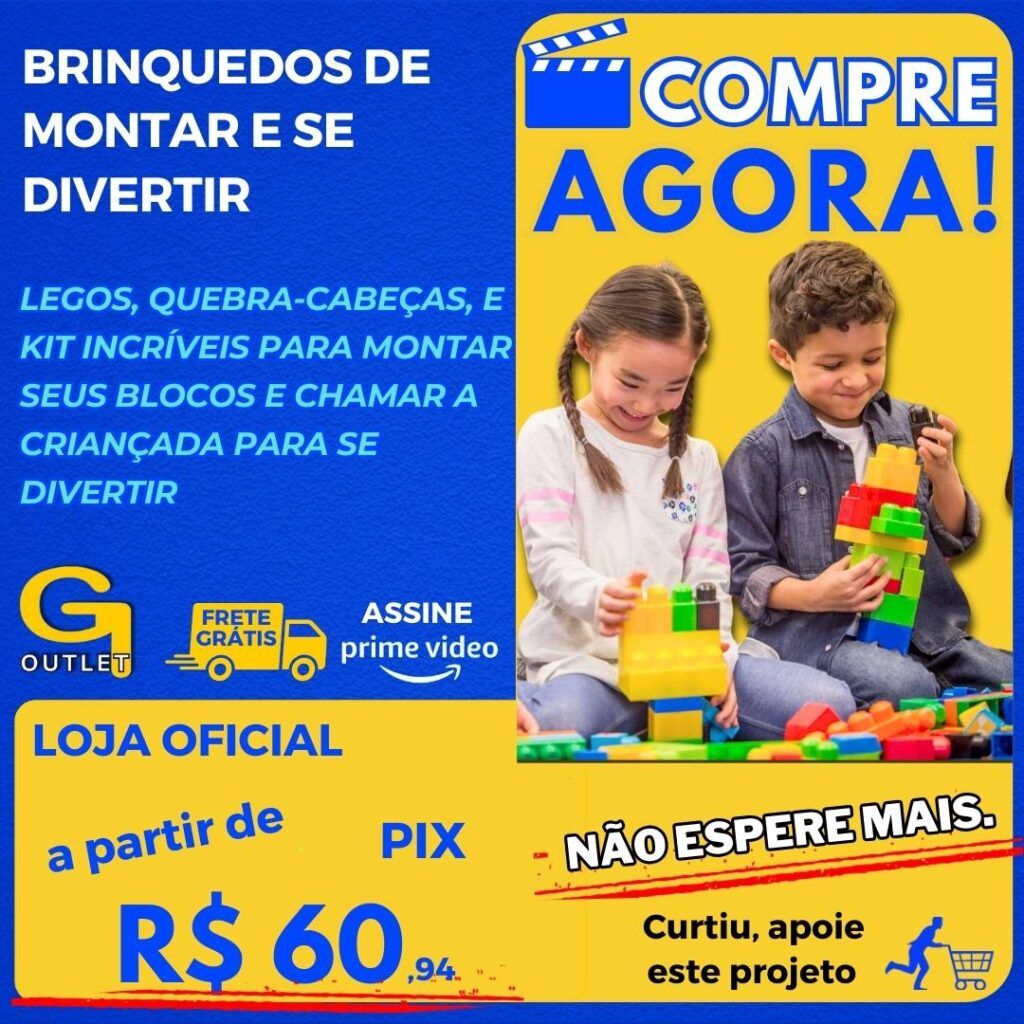 brinquedos para construir e montar