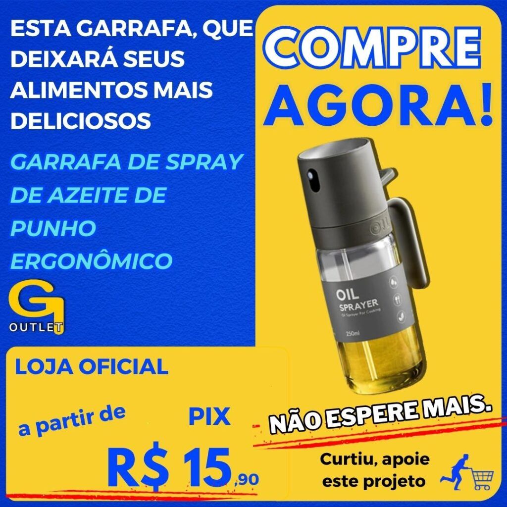 garrafa de spray de azeite de punho ergonômico