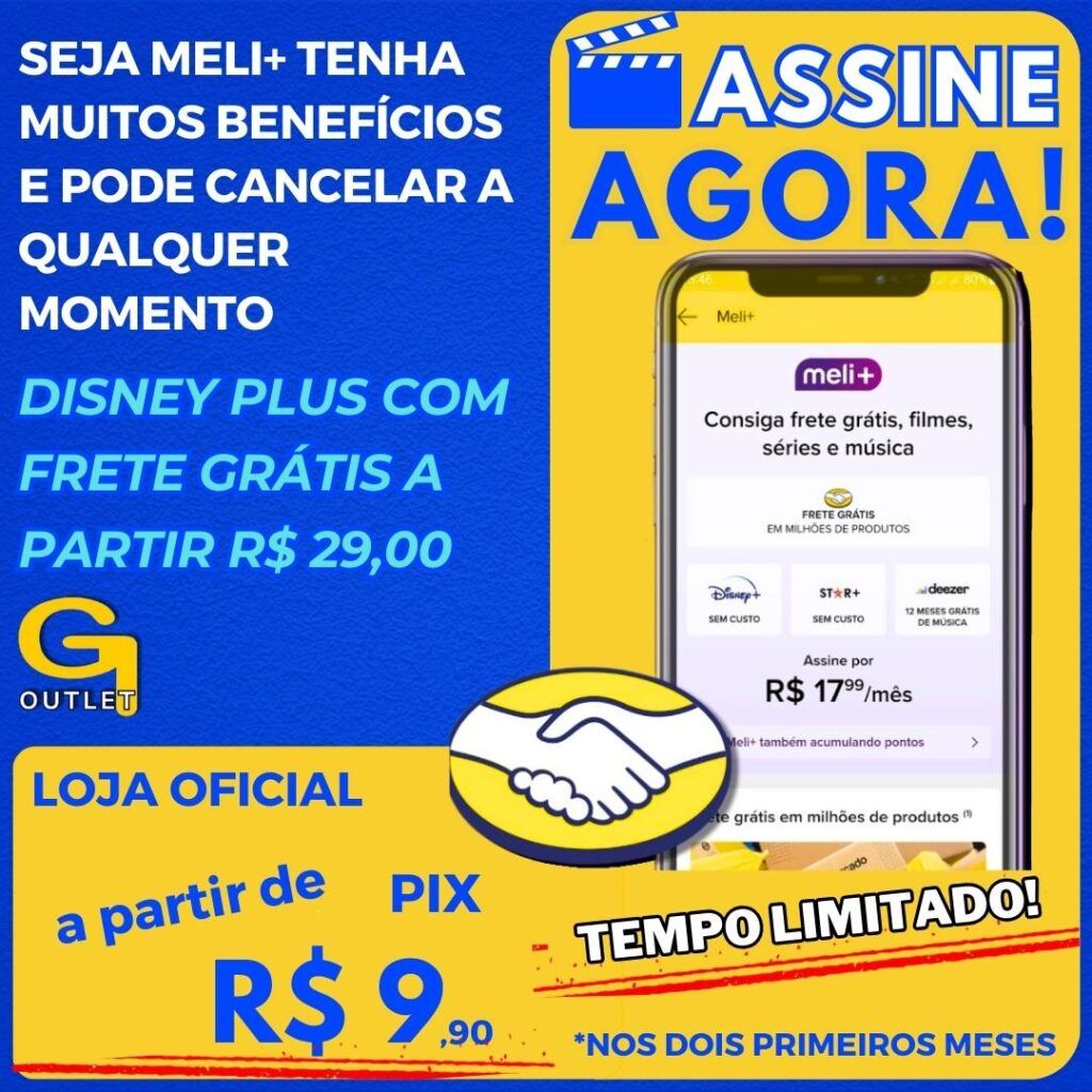 vem ser meli+ tenha frete gratis e disney plus