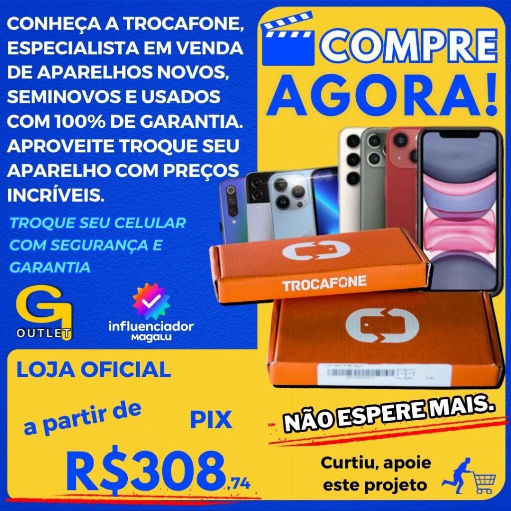 A Trocafone é uma empresa especializada na venda de aparelhos novos, seminovos e usados com 100% de garantia.