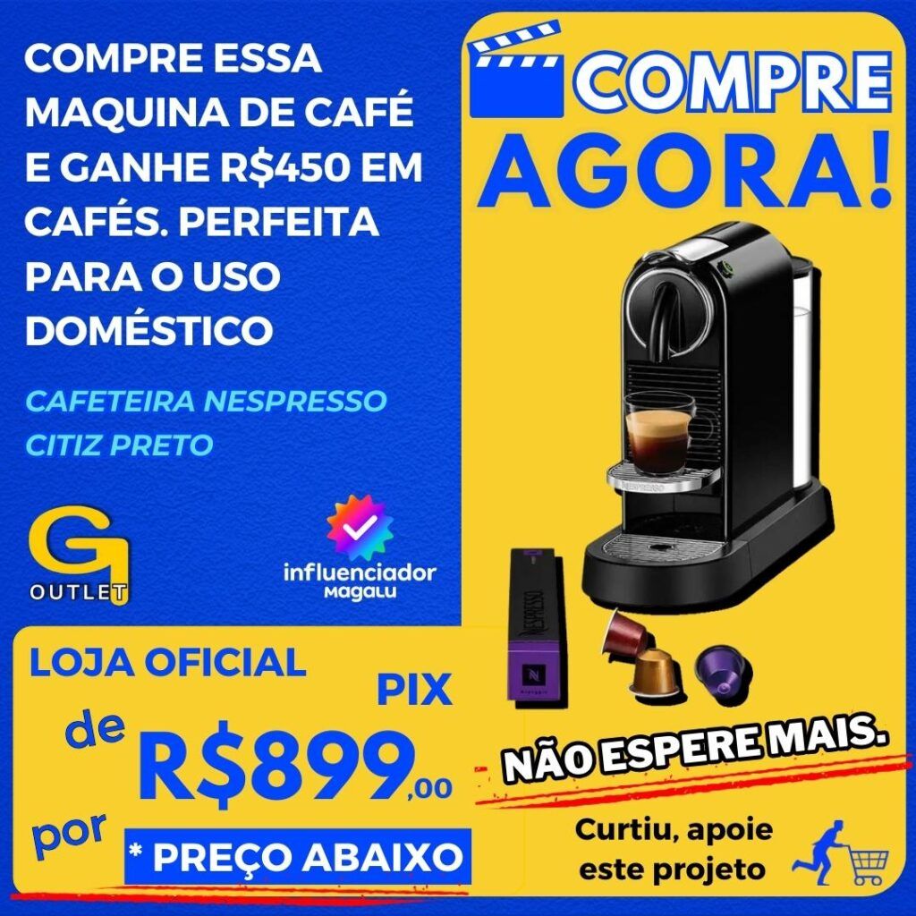 Cafeteira Nespresso Citiz Preto