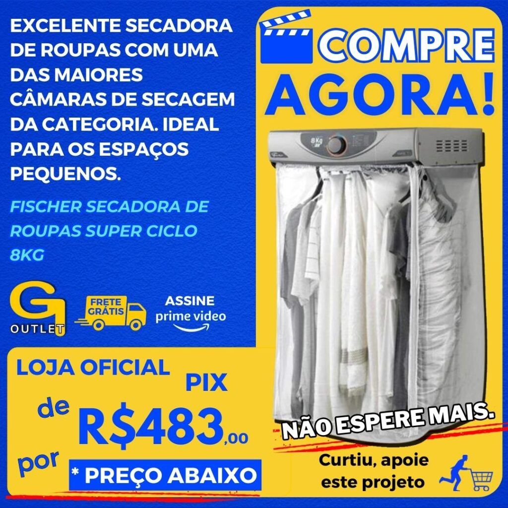 FISCHER SECADORA DE ROUPAS SUPER CICLO 8KG