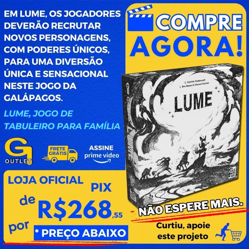 Galápagos, Lume, Jogo de Tabuleiro para Família e Amigos, 2 a 4 jogadores, 45 minutos por partida