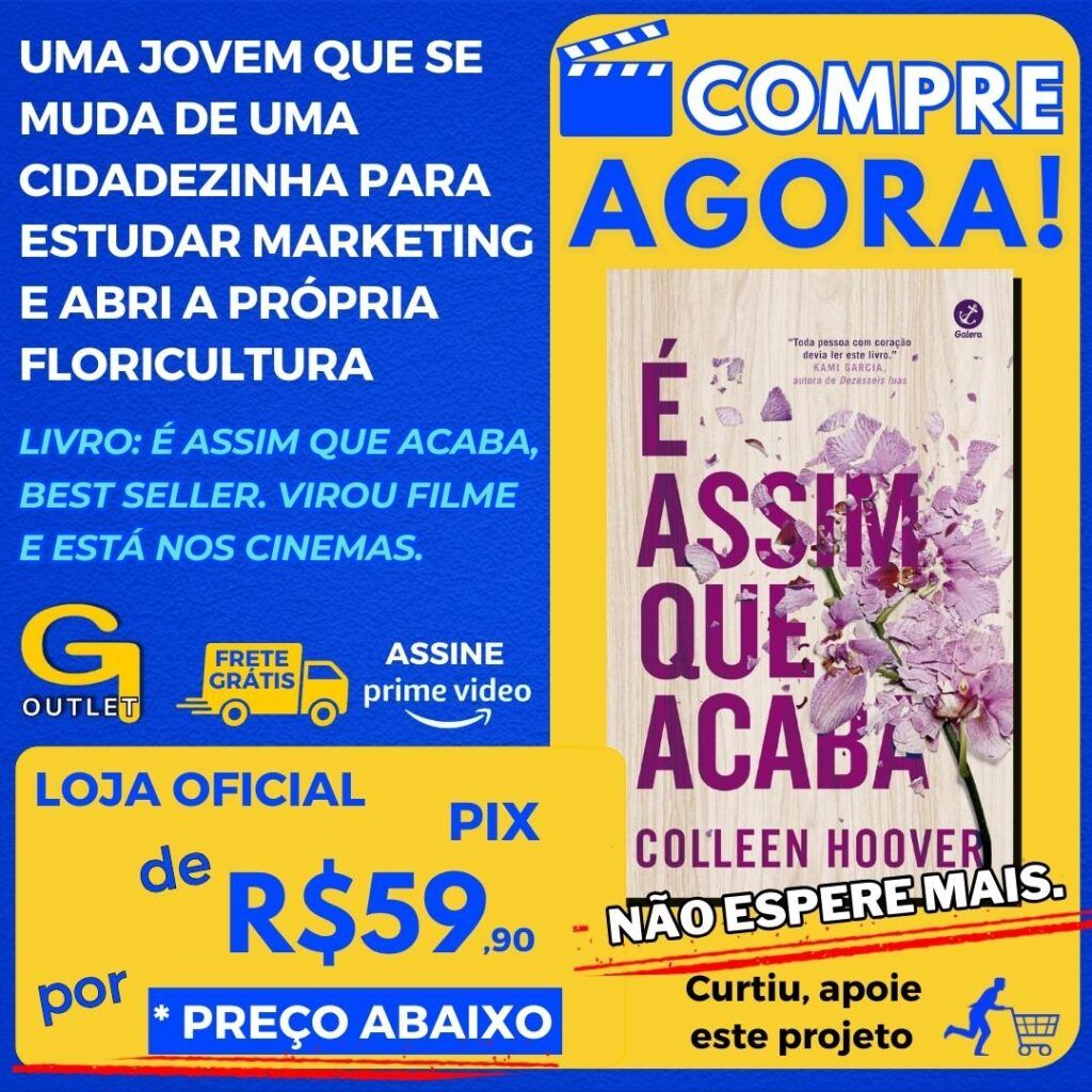 Livro É Assim que Acaba Colleen Hoover