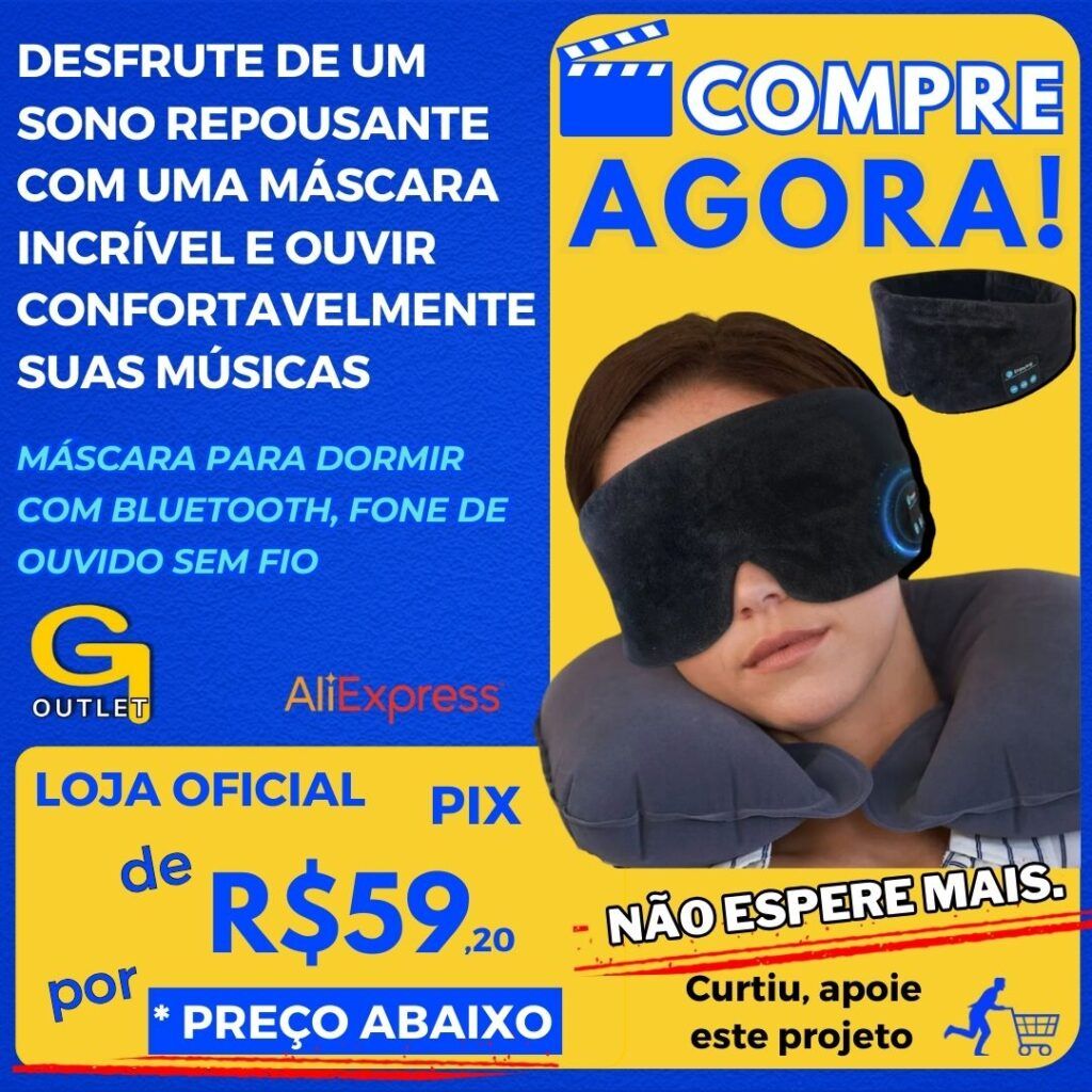 Máscara para dormir com Bluetooth para homens e mulheres, fones de ouvido, máscara de algodão, fones de ouvido sem fio