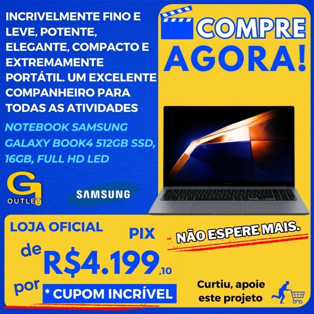 Notebook Samsung Galaxy Book4