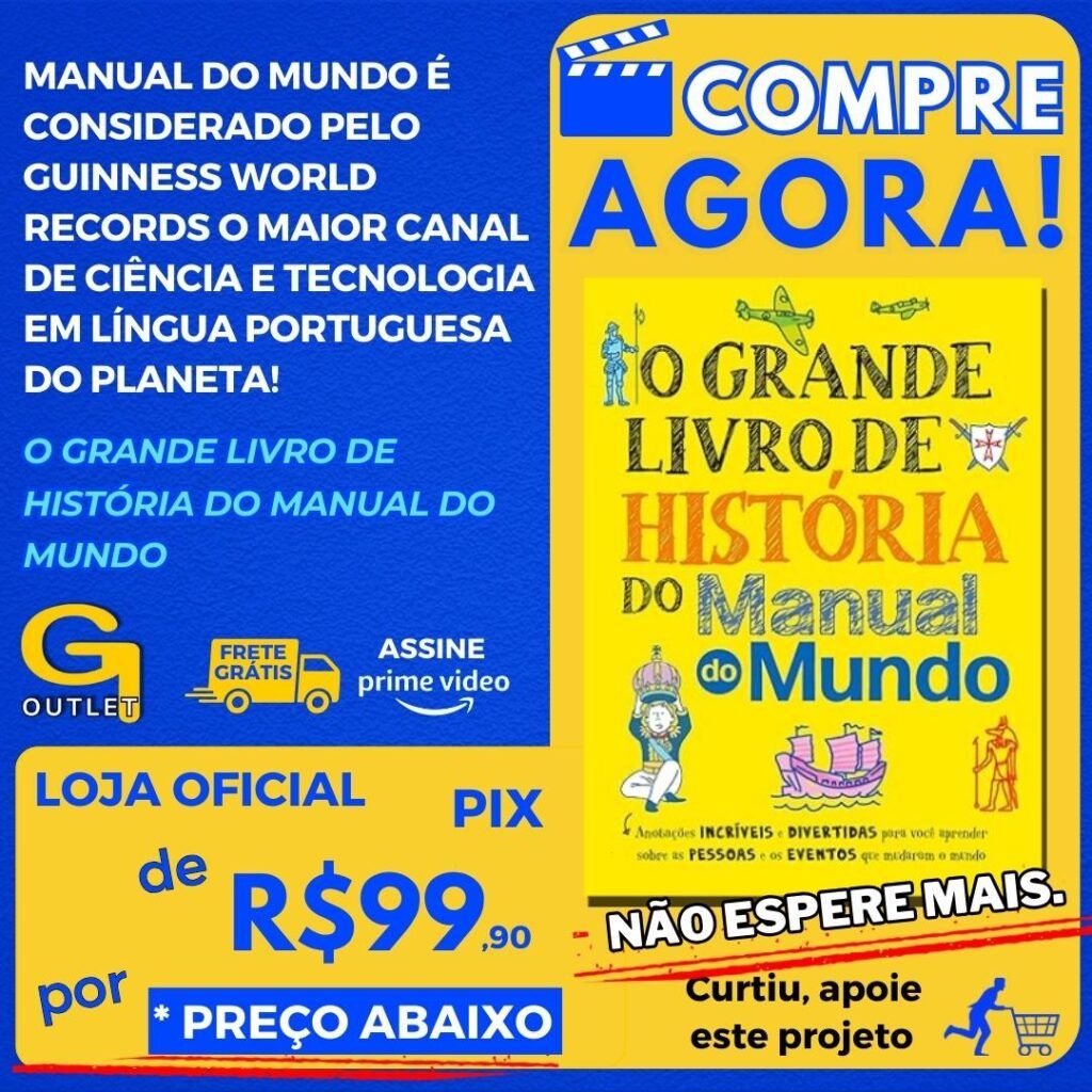 O grande livro de história do Manual do Mundo Anotações incríveis e divertidas