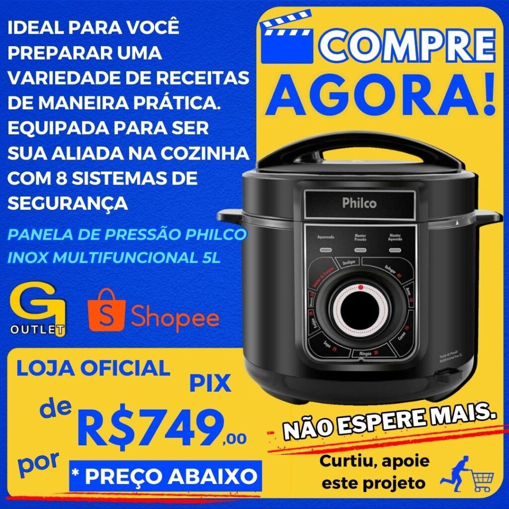 Panela de Pressão Philco PPP02PI Inox Multifuncional 5L 110V