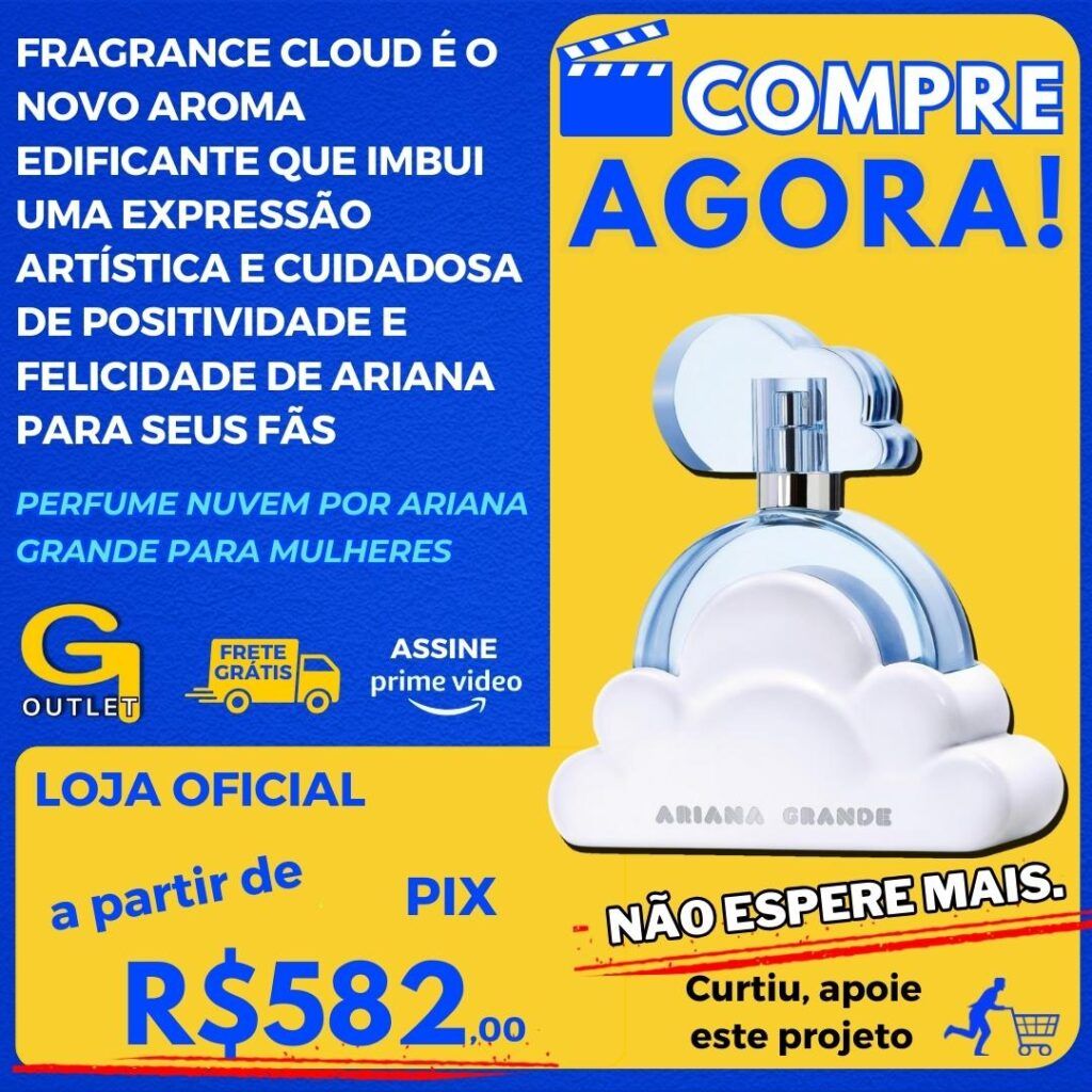 Perfume nuvem por Ariana Grande 3,4 oz Eau de Parfum Spray para Mulheres