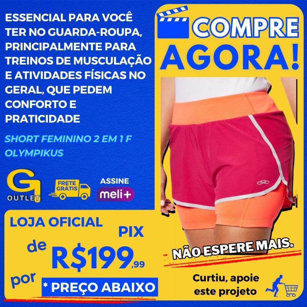 Short Feminino 2 Em 1 F Olympikus