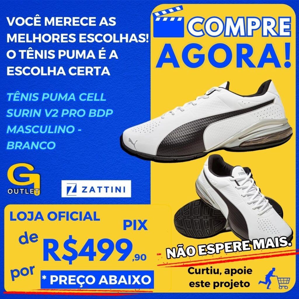 Tênis Puma Cell Surin V2 Pro BDP Masculino – Branco