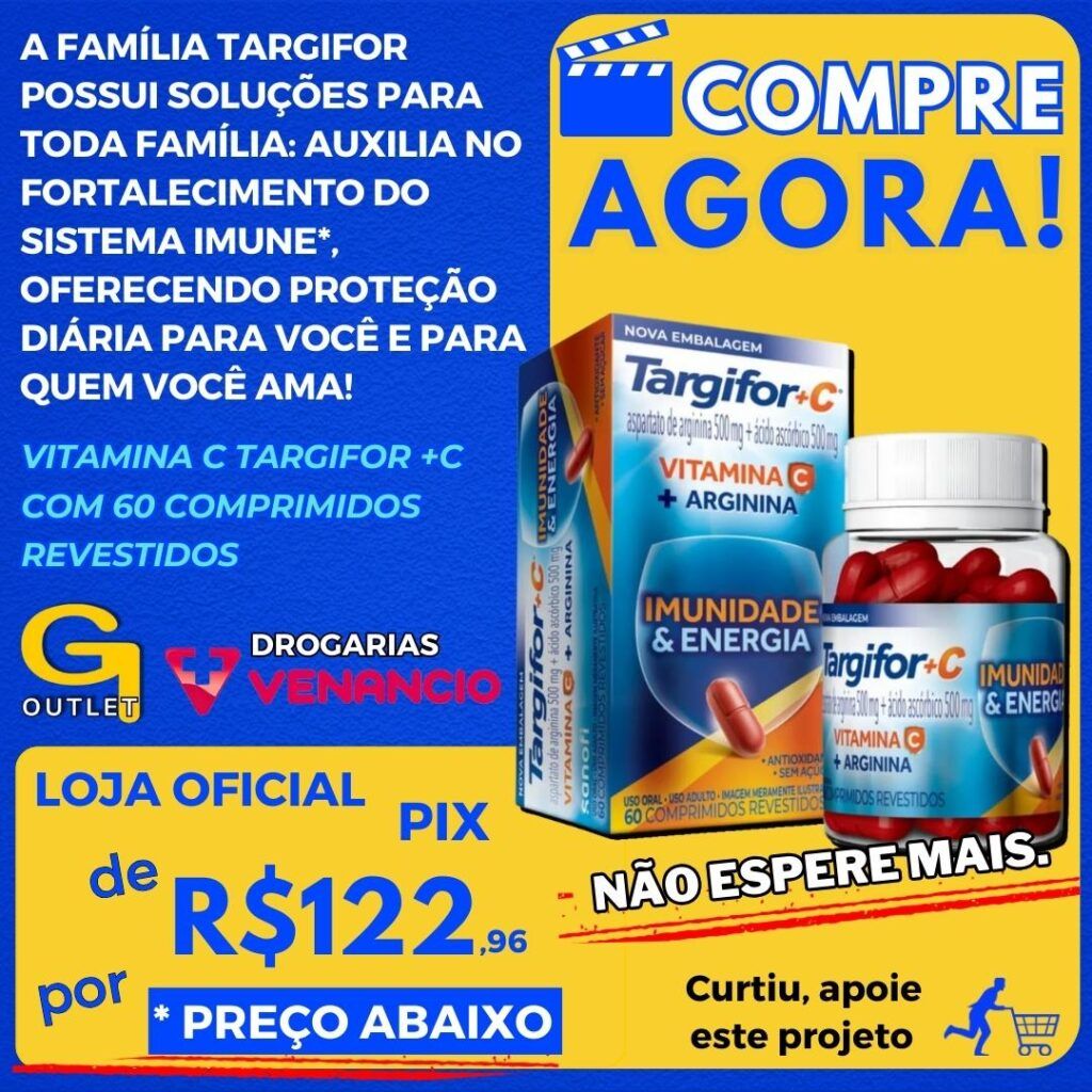 Vitamina C Targifor +C 60 Comprimidos Revestidos