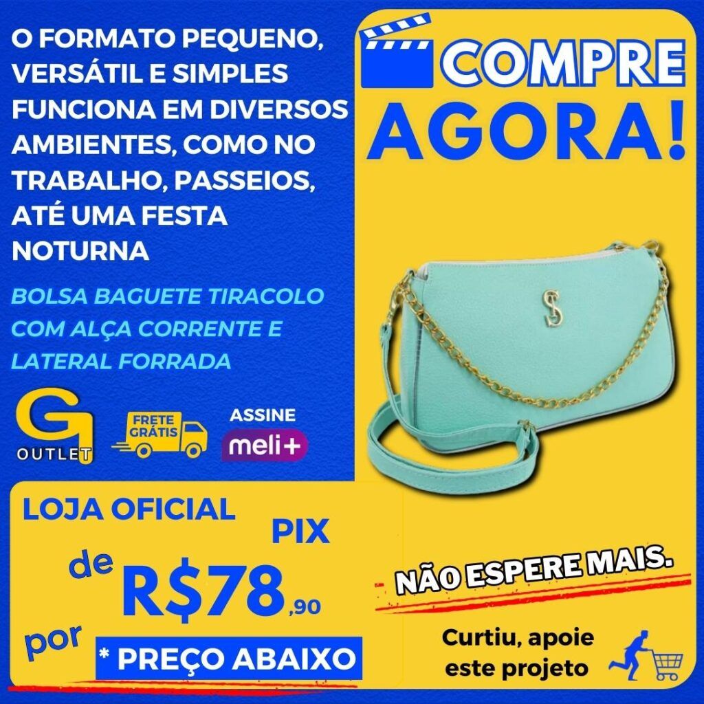 bolsa baguete tiracolo com alca