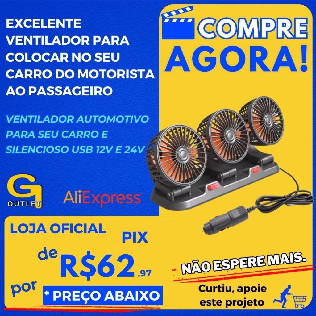 Ventilador elétrico automotivo para carro