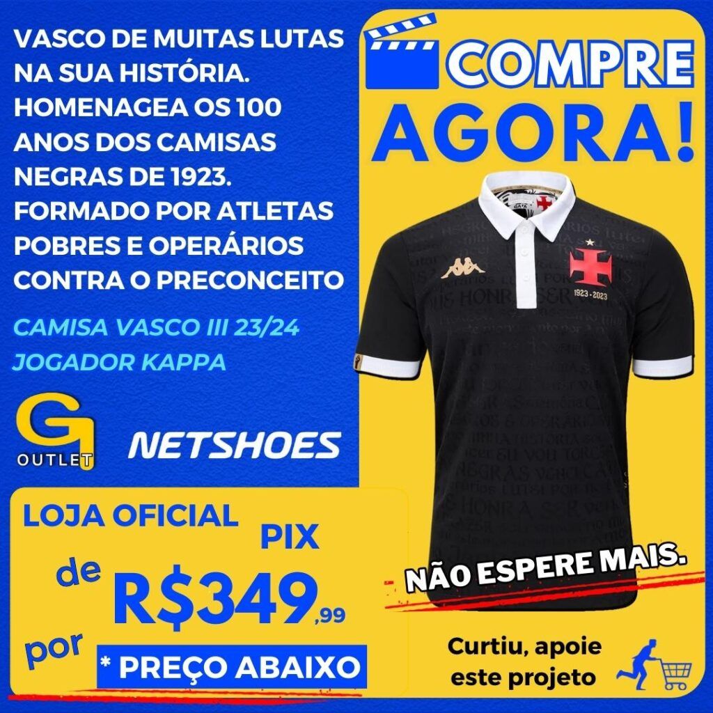 Camisa Vasco III 2324 Jogador Kappa