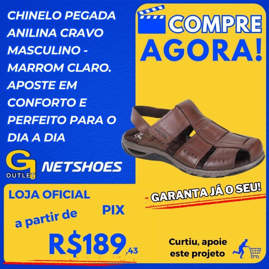 Chinelo Pegada Anilina Cravo Masculino - Marrom Claro