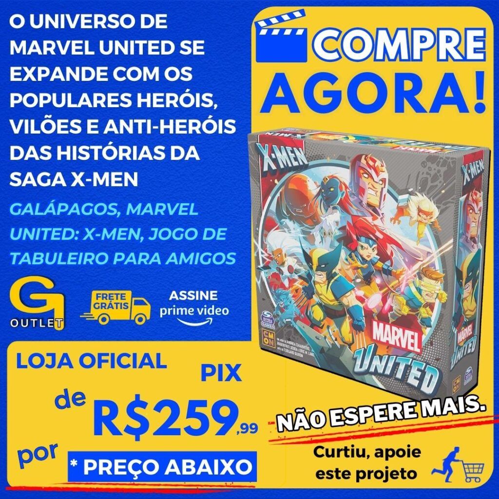 Galápagos, Marvel United X-Men, Jogo de Tabuleiro para Amigos