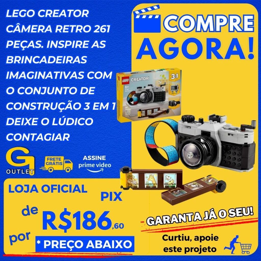 LEGO Set LEGO Creator 31147 Câmara Retro 261 peças