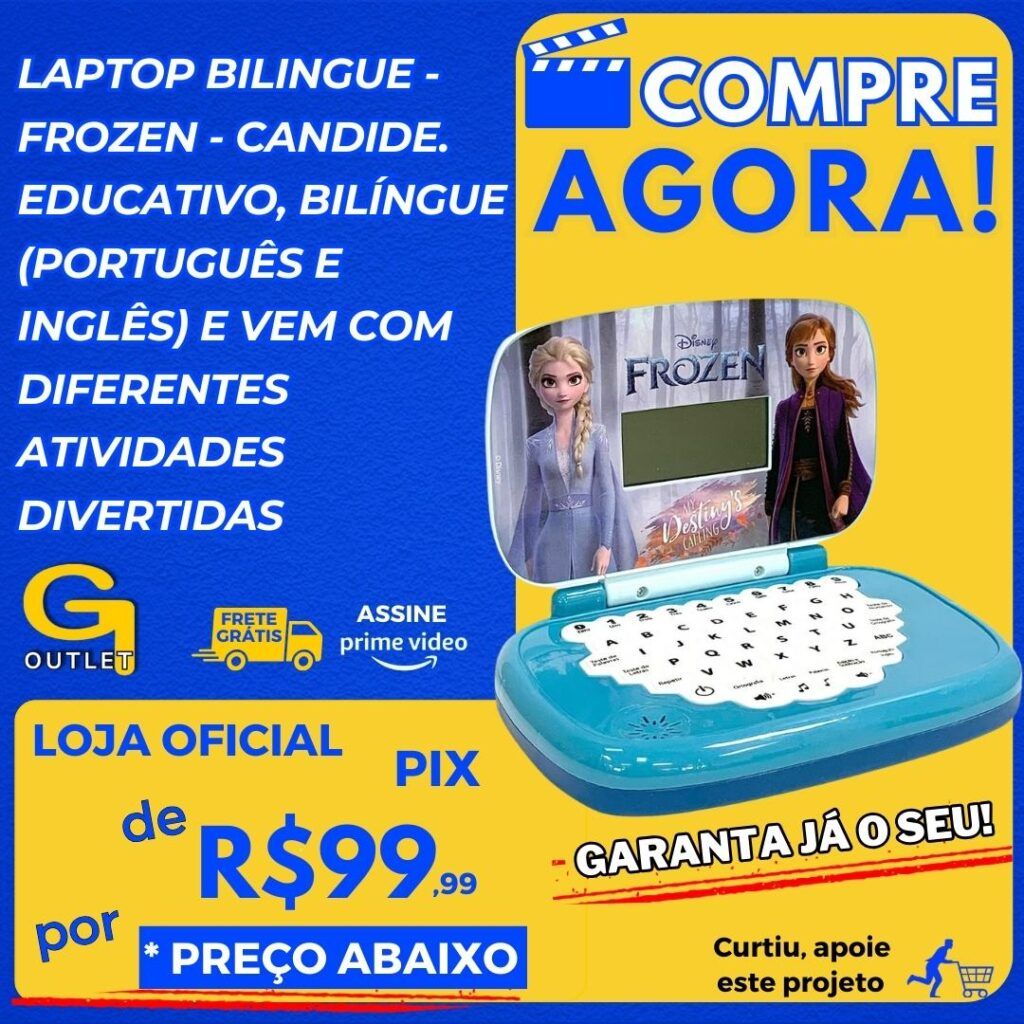 Laptop Bilingue Frozen Candide