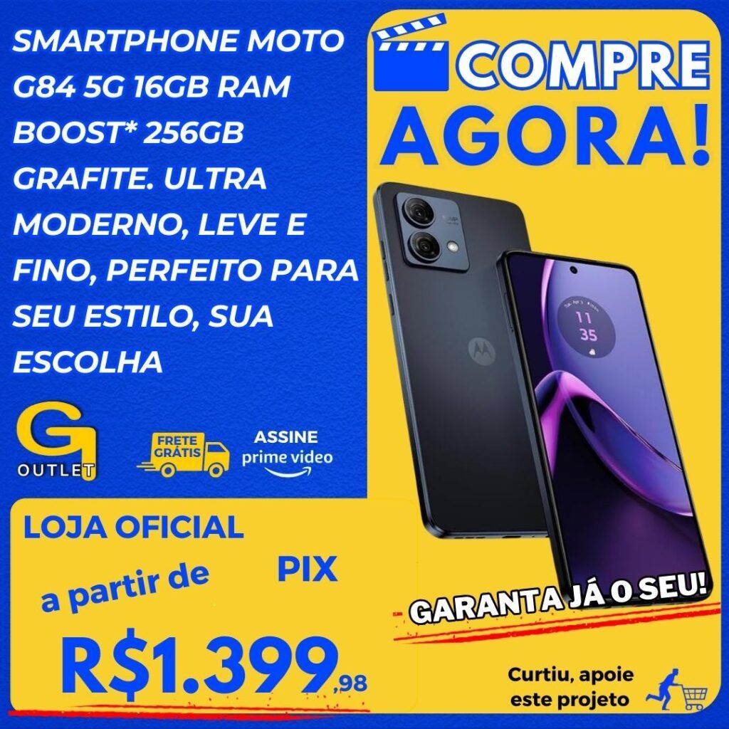 Motorola Moto G84 16gb ram e 256gb