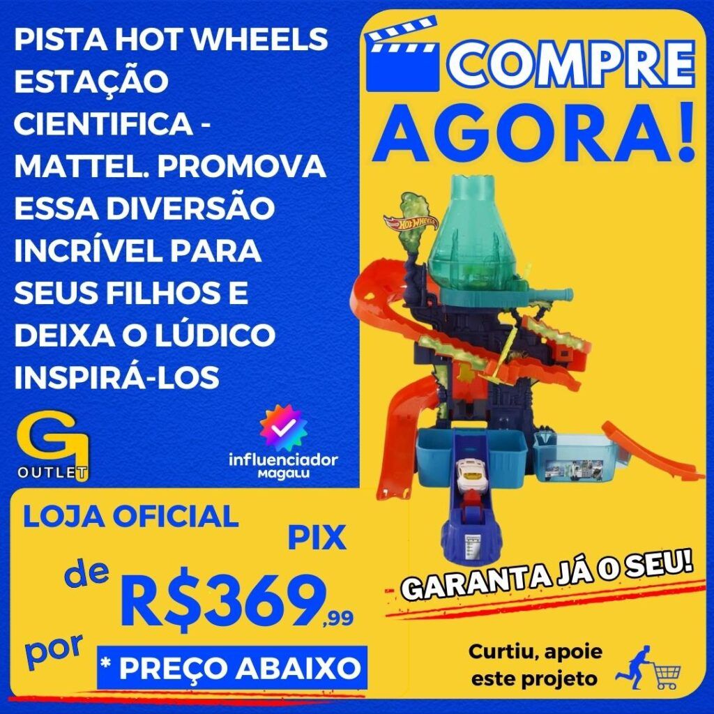 Pista Hot Wheels Estação Cientifica - Mattel CCP76