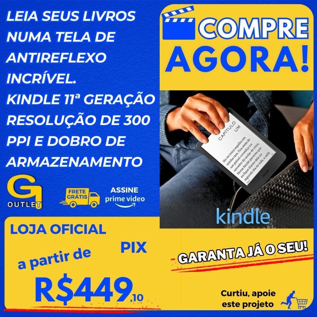 amazon kindle 11 geração e leia seus livros