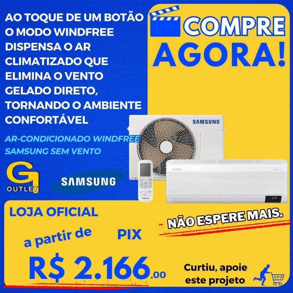 ar-condicionado winfree samsung sem vento