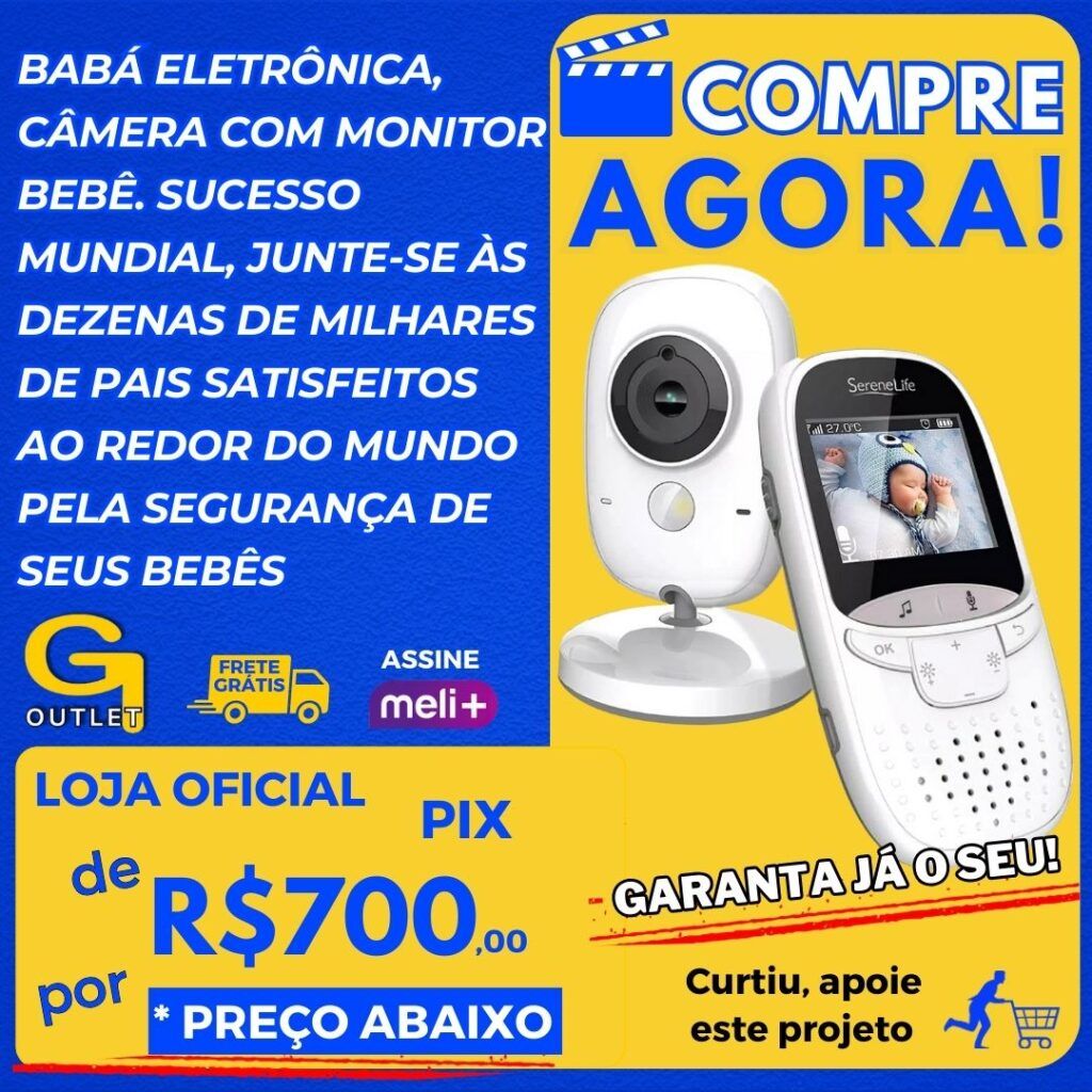 babá eletrônica com câmera para seu bebê