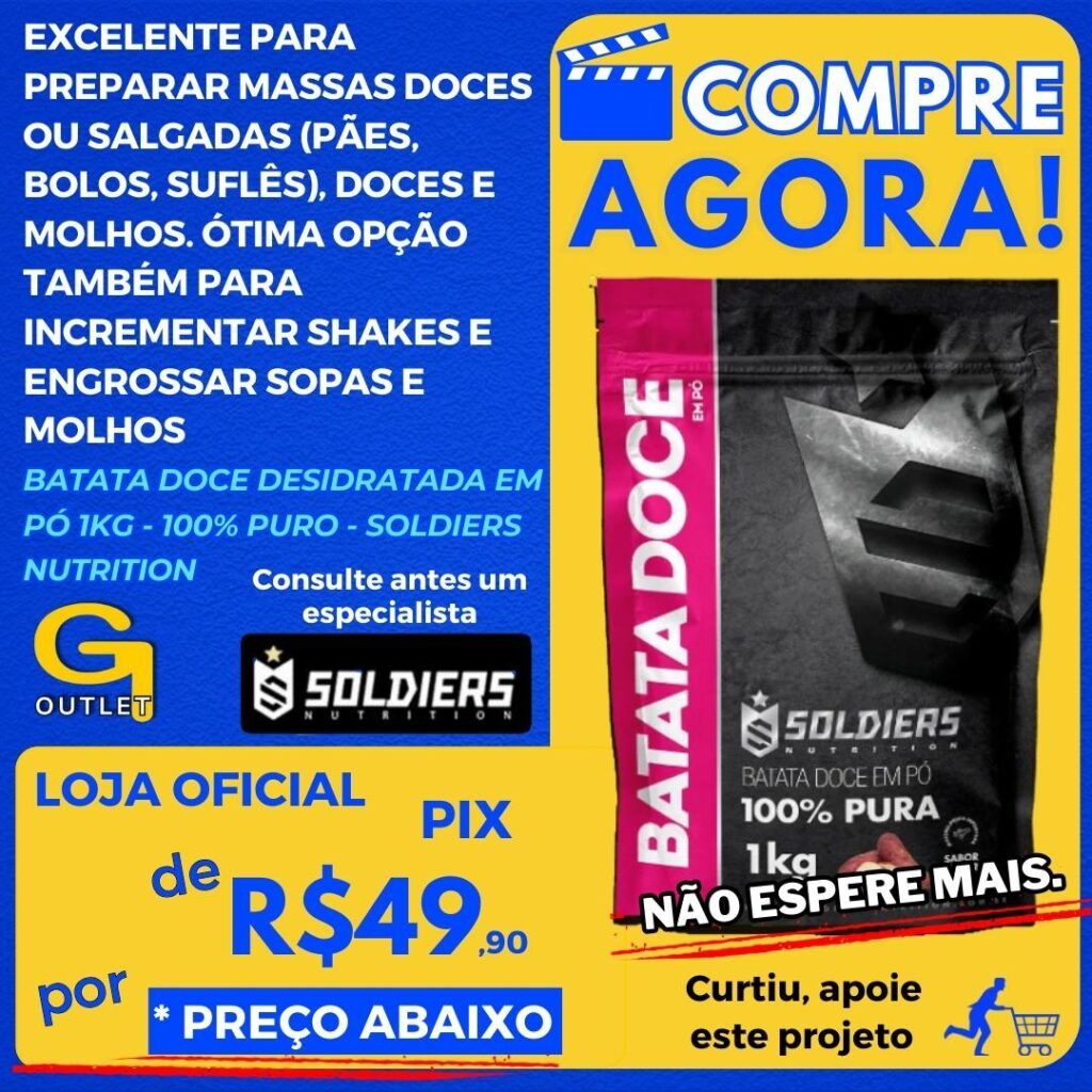 batata doce desitradata soldiers nutrition