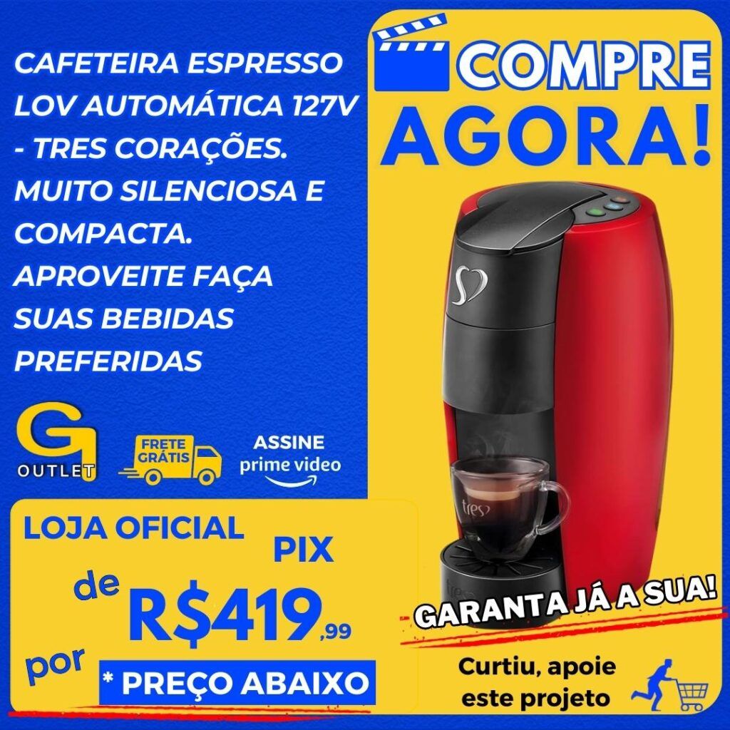 cafeteira espresso três corações