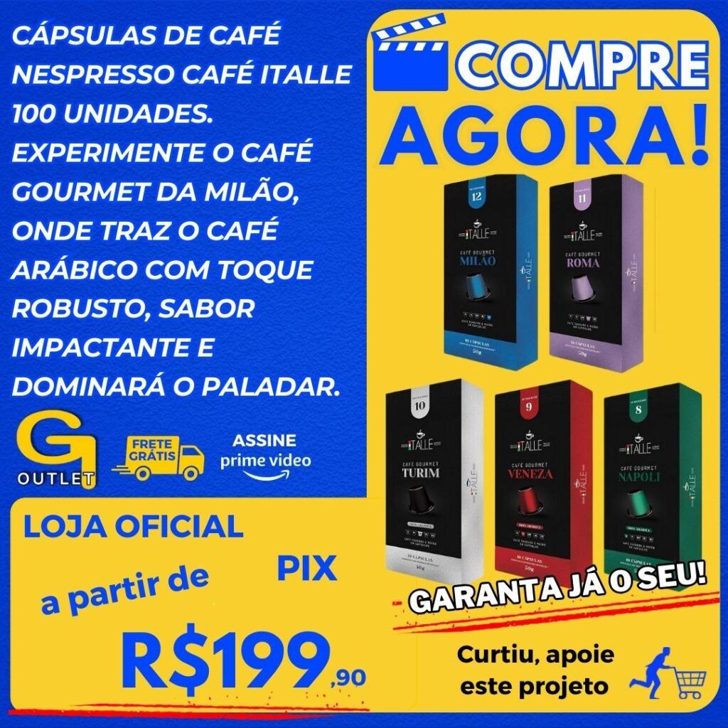 cápsulas de café nespresso italle 100 unidades