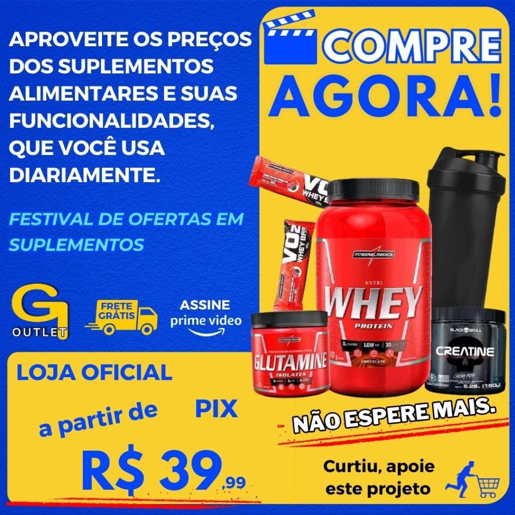 festival de ofertas em suplementos alimentares