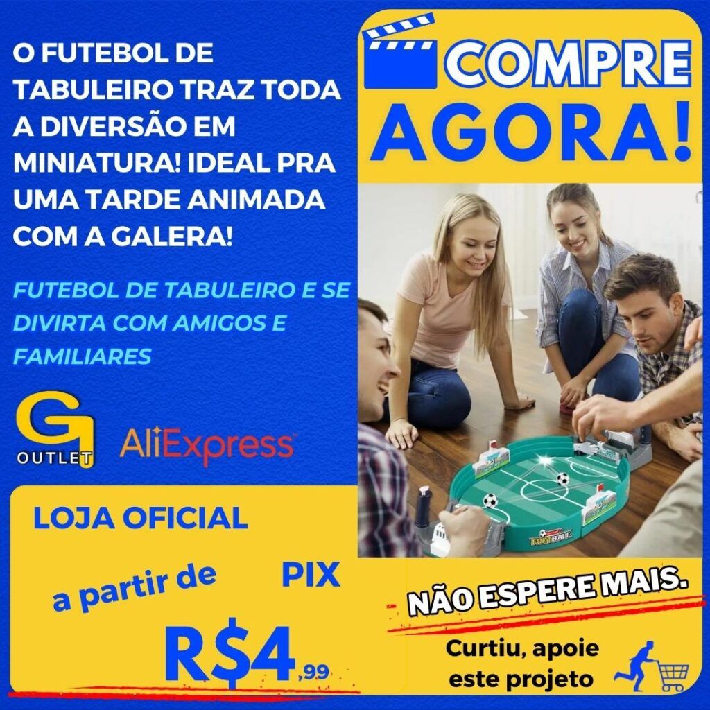 futebol de tabuleiro e se divirta com amigos e familiares