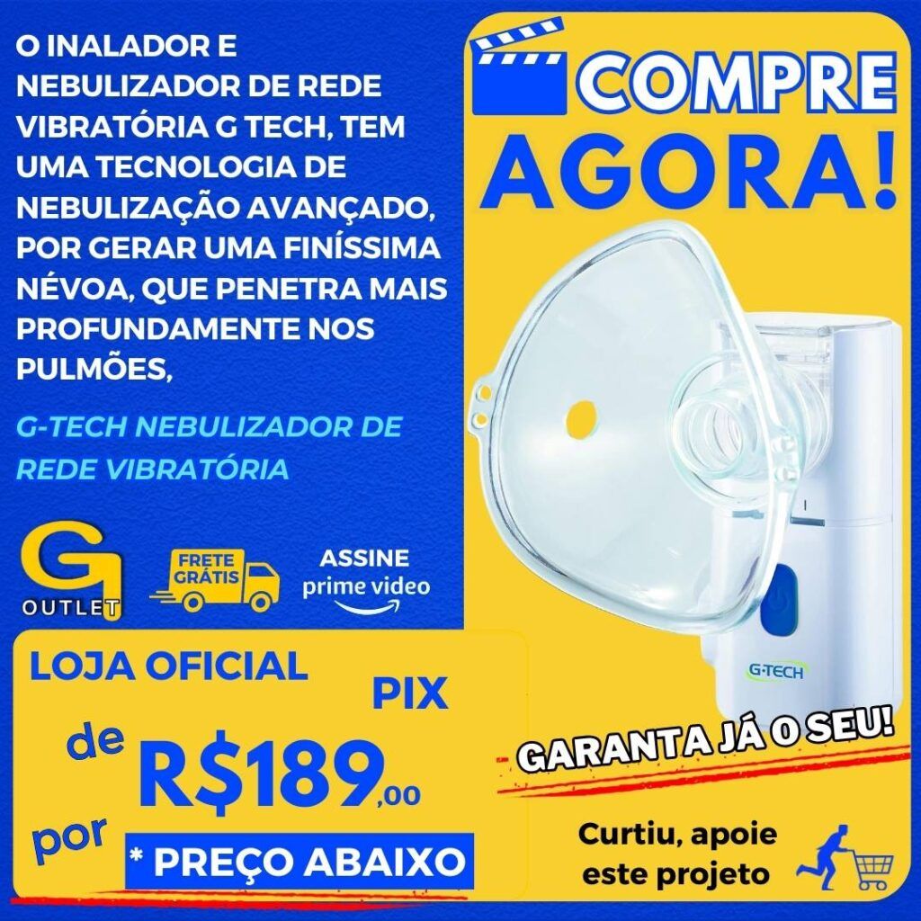 g-tech nebulizador de rede vibratoria