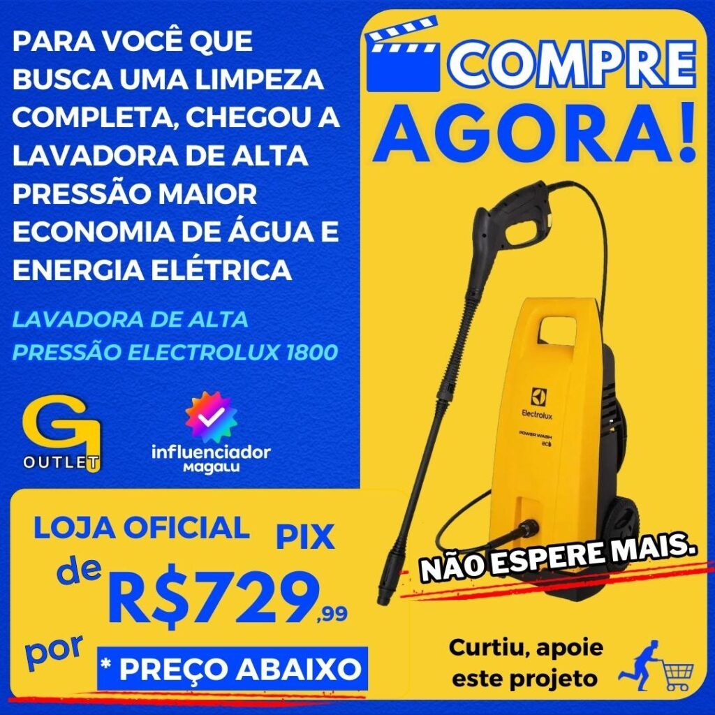 lavadora de alta pressao electrolux