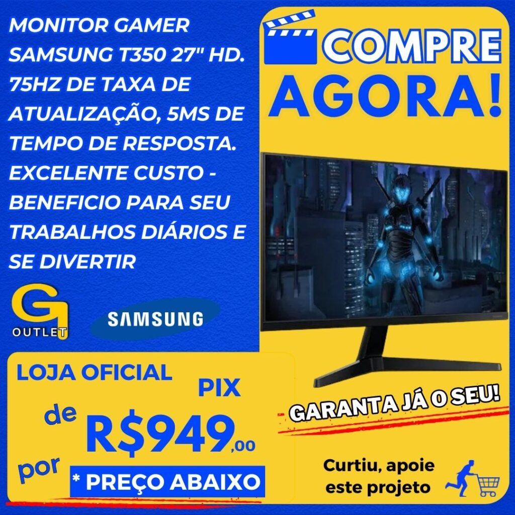 monitor gamer t350 27 polegadas